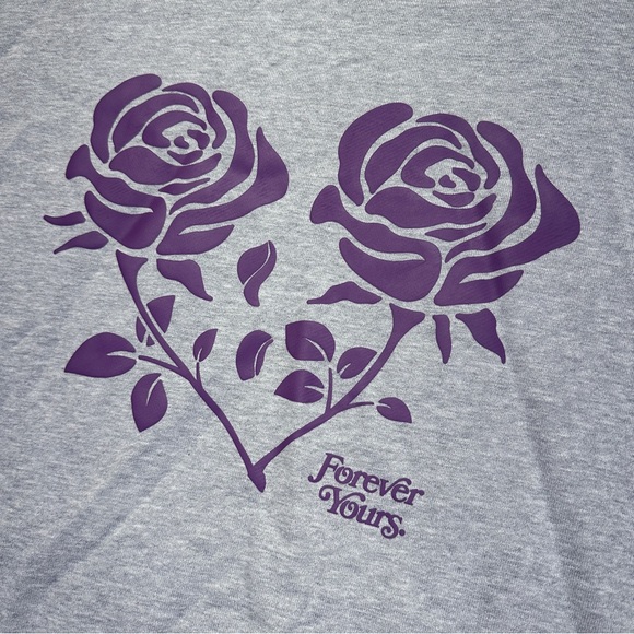 New Balance X Rich Paul Forever Yours Hoodie - Grey Heather / Purple Rose - Picture 9 of 12